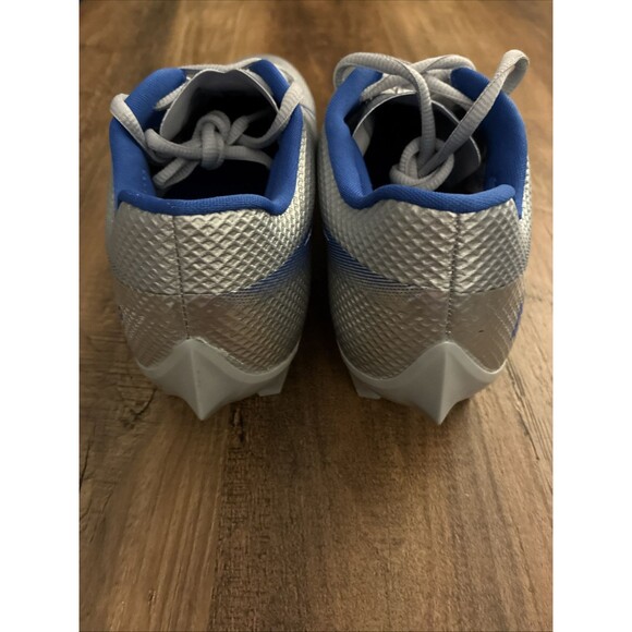 Nike Vapor Edge Speed 360 Silver Blue Football Cleats Size 8 CD0082-010 New - Picture 5 of 7